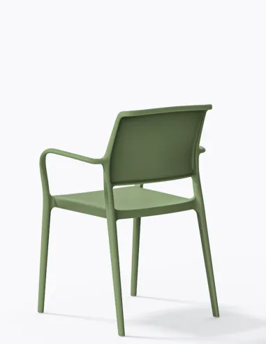 Стул PEDRALI ARA 315 зеленый, с подлокотниками - купить Киев, Днепр, Одесса, Львов, Харьков