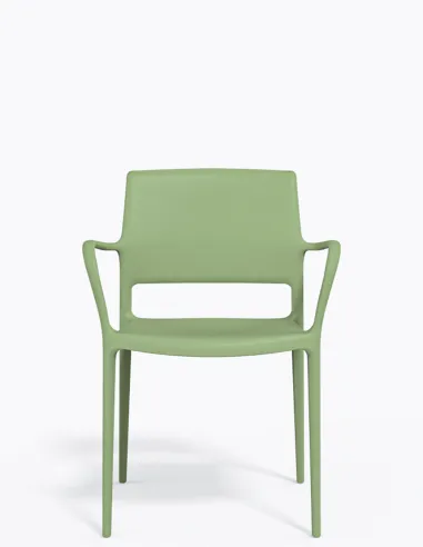 Стул PEDRALI ARA 315 зеленый, с подлокотниками - купить Киев, Днепр, Одесса, Львов, Харьков