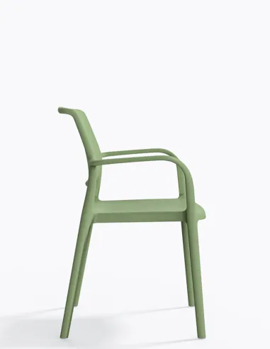 Стул PEDRALI ARA 315 зеленый, с подлокотниками - купить Киев, Днепр, Одесса, Львов, Харьков