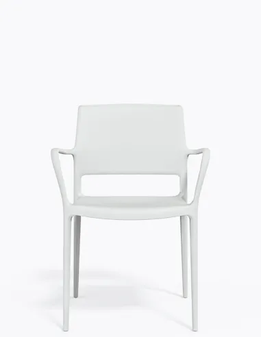 Стул PEDRALI ARA 315 белый, с подлокотниками - купить Киев, Днепр, Одесса, Львов, Харьков