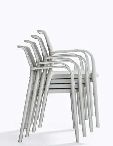 Стул PEDRALI ARA 315 белый, с подлокотниками - купить Киев, Днепр, Одесса, Львов, Харьков