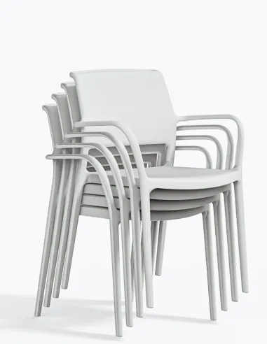 Стул PEDRALI ARA 315 белый, с подлокотниками - купить Киев, Днепр, Одесса, Львов, Харьков