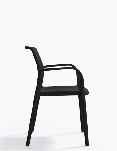 Стул PEDRALI ARA 315 черный, с подлокотниками - купить Киев, Днепр, Одесса, Львов, Харьков