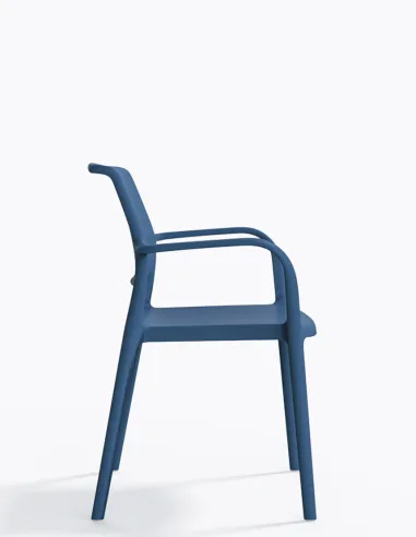 Стул PEDRALI ARA 315 синий, с подлокотниками - купить Киев, Днепр, Одесса, Львов, Харьков