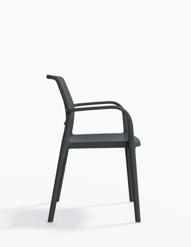 Стул PEDRALI ARA 315 темно-серый, с подлокотниками - купить Киев, Днепр, Одесса, Львов, Харьков