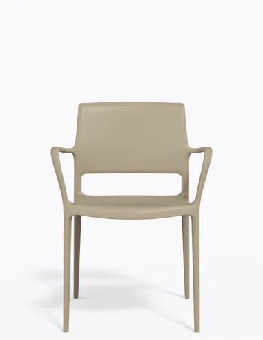 Стул PEDRALI ARA 315 бежевый, с подлокотниками - купить Киев, Днепр, Одесса, Львов, Харьков