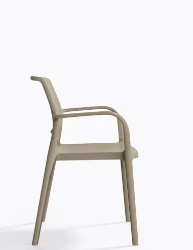 Стул PEDRALI ARA 315 бежевый, с подлокотниками - купить Киев, Днепр, Одесса, Львов, Харьков