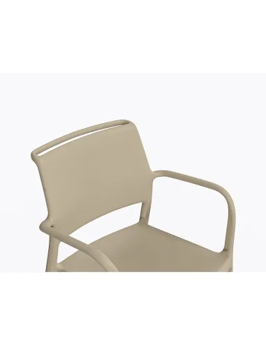 Стул PEDRALI ARA 315 бежевый, с подлокотниками - купить Киев, Днепр, Одесса, Львов, Харьков