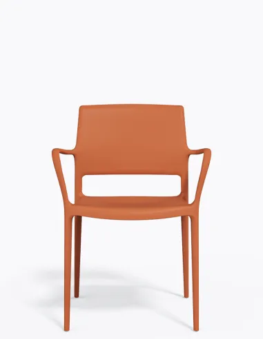 Стул PEDRALI ARA 315 оранжевый, с подлокотниками - купит Киев, Днепр, Одесса, Львов, Харьков