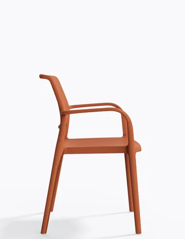 Стул PEDRALI ARA 315 оранжевый, с подлокотниками - купит Киев, Днепр, Одесса, Львов, Харьков