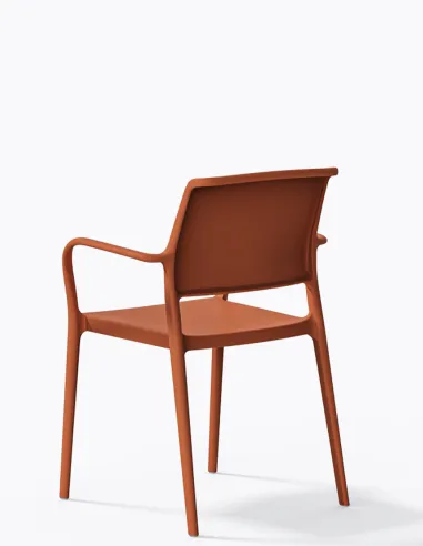 Стул PEDRALI ARA 315 оранжевый, с подлокотниками - купит Киев, Днепр, Одесса, Львов, Харьков