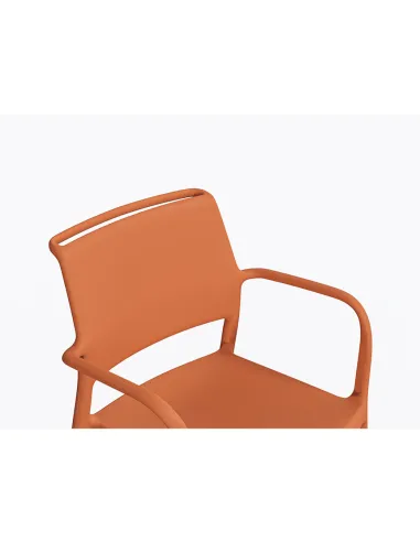 Стул PEDRALI ARA 315 оранжевый, с подлокотниками - купит Киев, Днепр, Одесса, Львов, Харьков