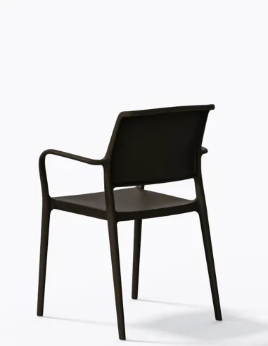 Стул PEDRALI ARA 315 коричневый, с подлокотниками - купить Киев, Днепр, Одесса, Львов, Харьков