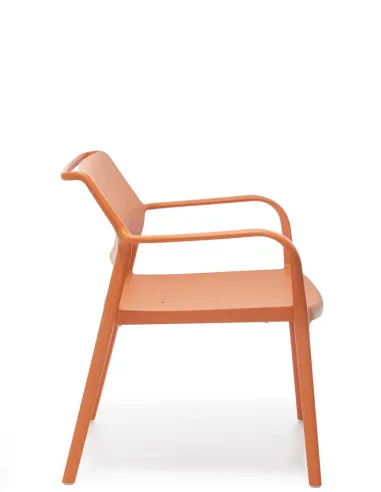 Стул PEDRALI ARA 316 оранжевый, с подлокотниками - купить Киев, Днепр, Одесса, Львов, Харьков