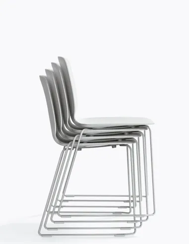 Стул PEDRALI BABILA 2740 WHITE на полозьях - купить Киев, Днепр, Одесса, Львов, Харьков