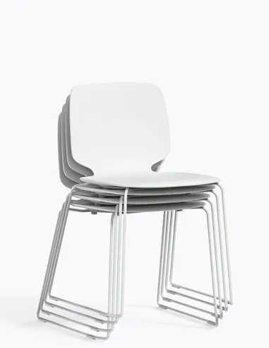 Стул PEDRALI BABILA 2740 WHITE на полозьях - купить Киев, Днепр, Одесса, Львов, Харьков