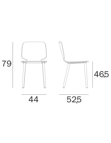 Стул PEDRALI BABILA 2700 синий - купить Киев, Днепр, Одесса, Львов, Харьков
