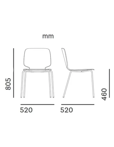 Стул PEDRALI BABILA 2710, натуральный ясень - купить Киев, Днепр, Одесса, Львов, Харьков