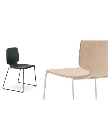 Стул PEDRALI BABILA 2720 BLACK на полозьях - купить Киев, Днепр, Одесса, Львов, Харьков