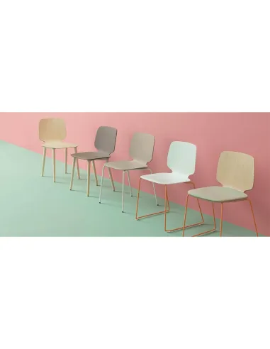 Стул PEDRALI BABILA 2720 натуральный ясень, на полозьях - купить Киев, Днепр, Одесса, Львов, Харьков