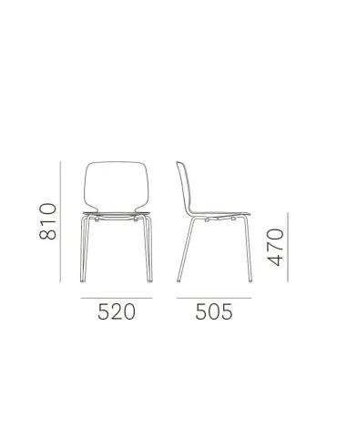 Стул PEDRALI BABILA 2731 - купить Киев, Днепр, Одесса, Львов, Харьков