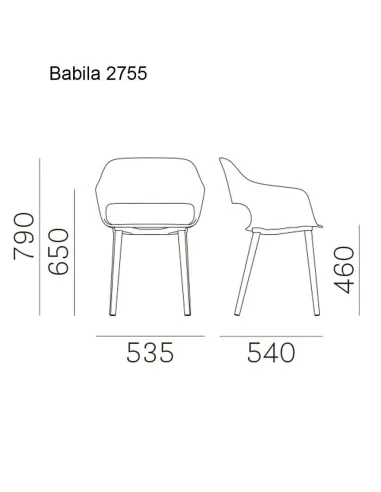 Стул PEDRALI BABILA 2755 - купить Киев, Днепр, Одесса, Львов, Харьков
