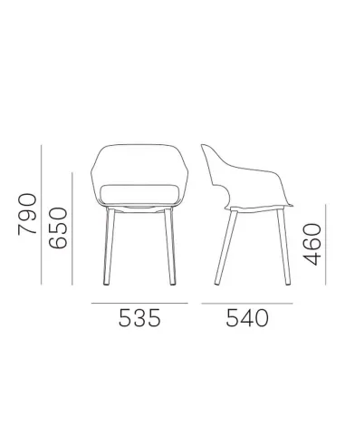 Стул PEDRALI BABILA 2756 - купить Киев, Днепр, Одесса, Львов, Харьков