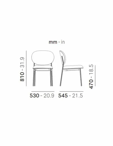 Стул PEDRALI BLUME 2950 - купить Киев, Днепр, Одесса, Львов, Харьков