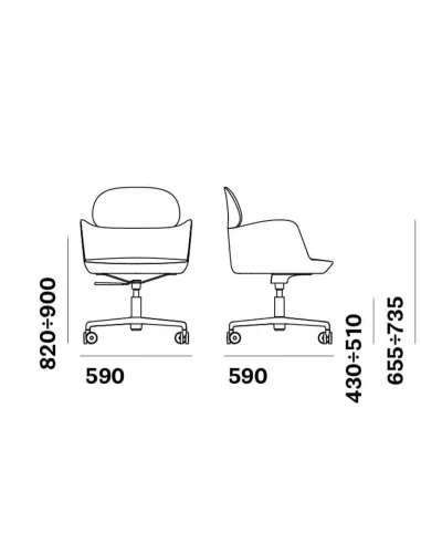 Конференц-кресло PEDRALI ESTER 695 - купить Киев, Днепр, Одесса, Львов, Харьков