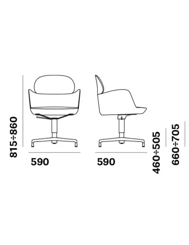 Конференц-кресло PEDRALI ESTER 696F- купить Киев, Днепр, Одесса, Львов, Харьков