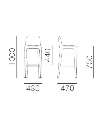 Барный стул PEDRALI ESTER 698 - купить Киев, Днепр, Одесса, Львов, Харьков