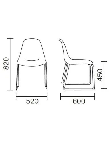 Cтул PEDRALI DAY DREAM 401 WHITE - купить Киев, Днепр, Одесса, Львов, Харьков