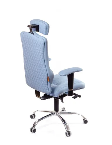 Кресло для оператора, ортопедическое Kulik System Elegance голубое 