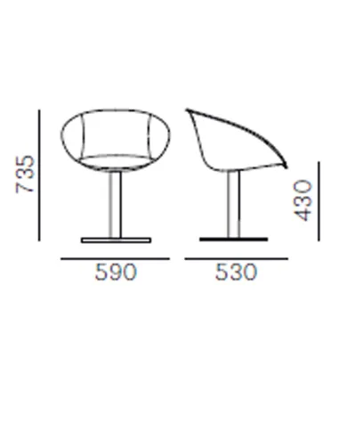 Стул PEDRALI GLISS 940/F - купить Киев, Днепр, Одесса, Львов, Харьков