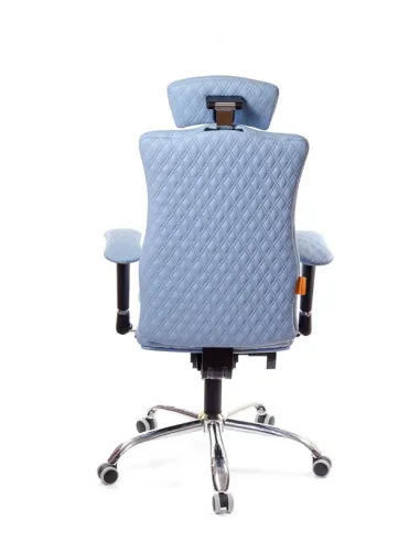 Кресло для оператора, ортопедическое Kulik System Elegance голубое 