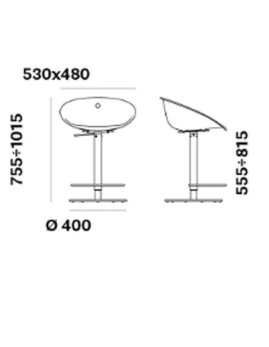 Стул барный PEDRALI GLISS 970 - купить Киев, Днепр, Одесса, Львов, Харьков