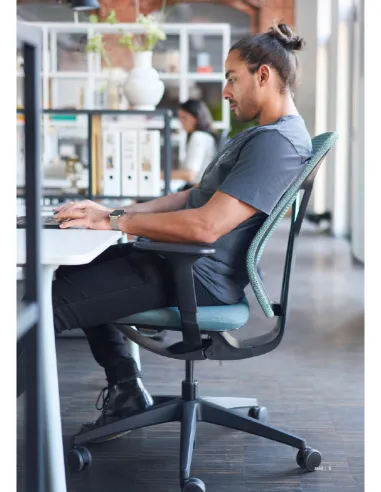 Кресло SEDUS SE:KIT SN-123 BL, эргономичное, с высокой спинкой - купить Киев, Днепр, Одесса, Львов, Харьков