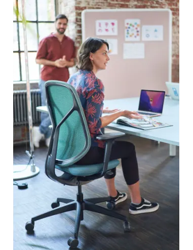 Кресло SEDUS SE:KIT SN-123 BL, эргономичное, с высокой спинкой - купить Киев, Днепр, Одесса, Львов, Харьков