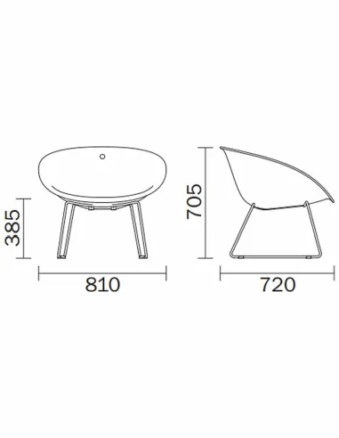 Стул PEDRALI GLISS 340 - купить Киев, Днепр, Одесса, Львов, Харьков