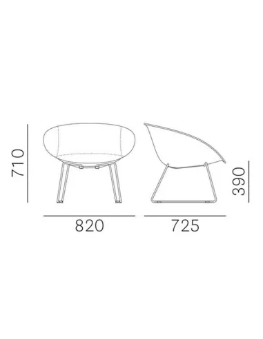 Стул PEDRALI GLISS 341 - купить Киев, Днепр, Одесса, Львов, Харьков