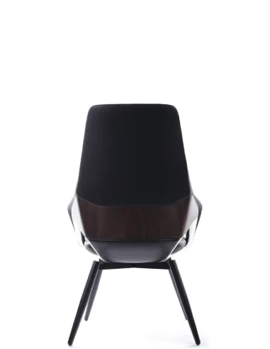 Кресло FK005-C для посетителя, кожаное, черное - купить Киев, Днепр, Одесса, Львов, Харьков