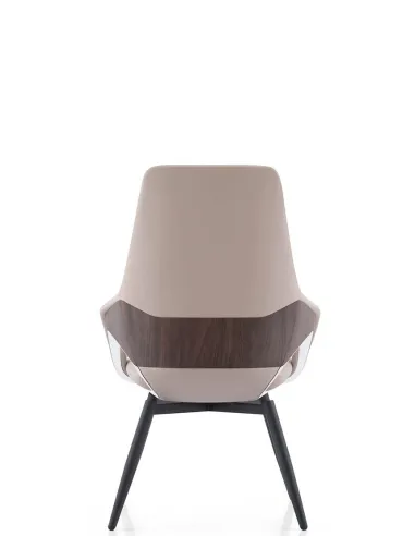 Кресло FK005-C для посетителя, кожаное, бежевое - купить Киев, Днепр, Одесса, Львов, Харьков