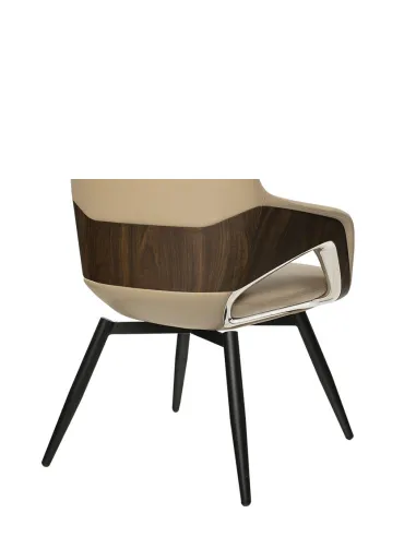 Кресло FK005-C для посетителя, кожаное, бежевое - купить Киев, Днепр, Одесса, Львов, Харьков