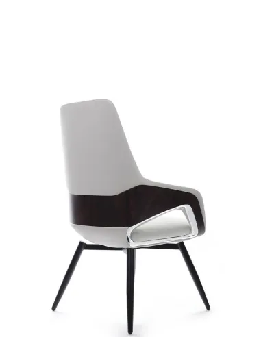 Кресло FK005-C для посетителя, кожаное, белое - купить Киев, Днепр, Одесса, Львов, Харьков