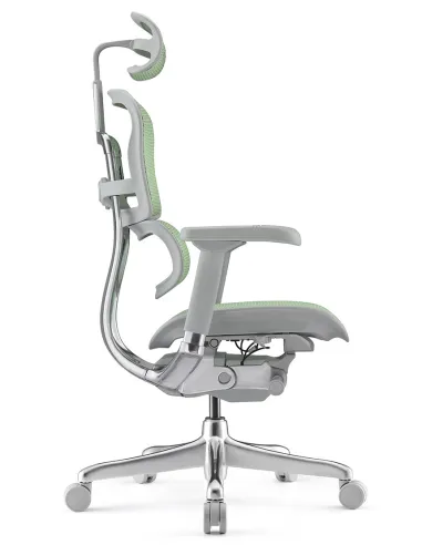 Кресло ERGOHUMAN ELITE 2 (EHE2-AG-HAM-5D-L, сетка T-168-B6 Green), эргономичное - купить Киев, Львов, Харьков, Днепр, Одесса