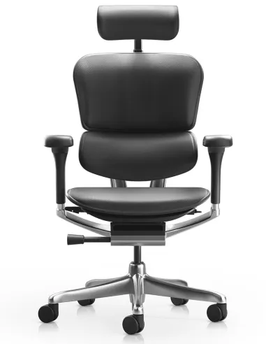 Крісло ERGOHUMAN ELITE 2, BLACK LEATHER, ергономічне - купити Київ, Дніпро, Одеса, Львів, Харків
