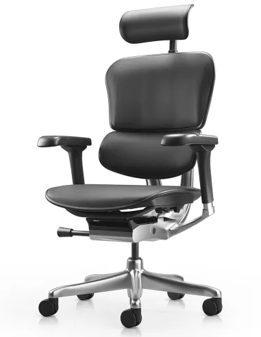 Крісло ERGOHUMAN ELITE 2, BLACK LEATHER, ергономічне - купити Київ, Дніпро, Одеса, Львів, Харків