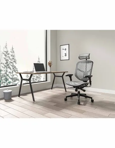 Кресло ENJOY BUDGET 2 GREY MESH эргономичное - купить Киев, Днепр, Одесса, Львов, Харьков