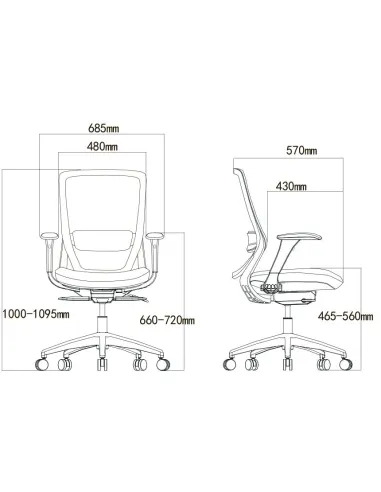 Кресло KRESLALUX SWIFT GMB RED, для оператора, черный корпус - цена Киев, Днепр, Харьков, Одеса, Львов, Винница