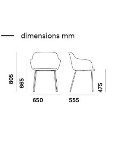 Стул PEDRALI BABILA XL 2732 - купить Киев, Днепр, Одесса, Львов, Харьков